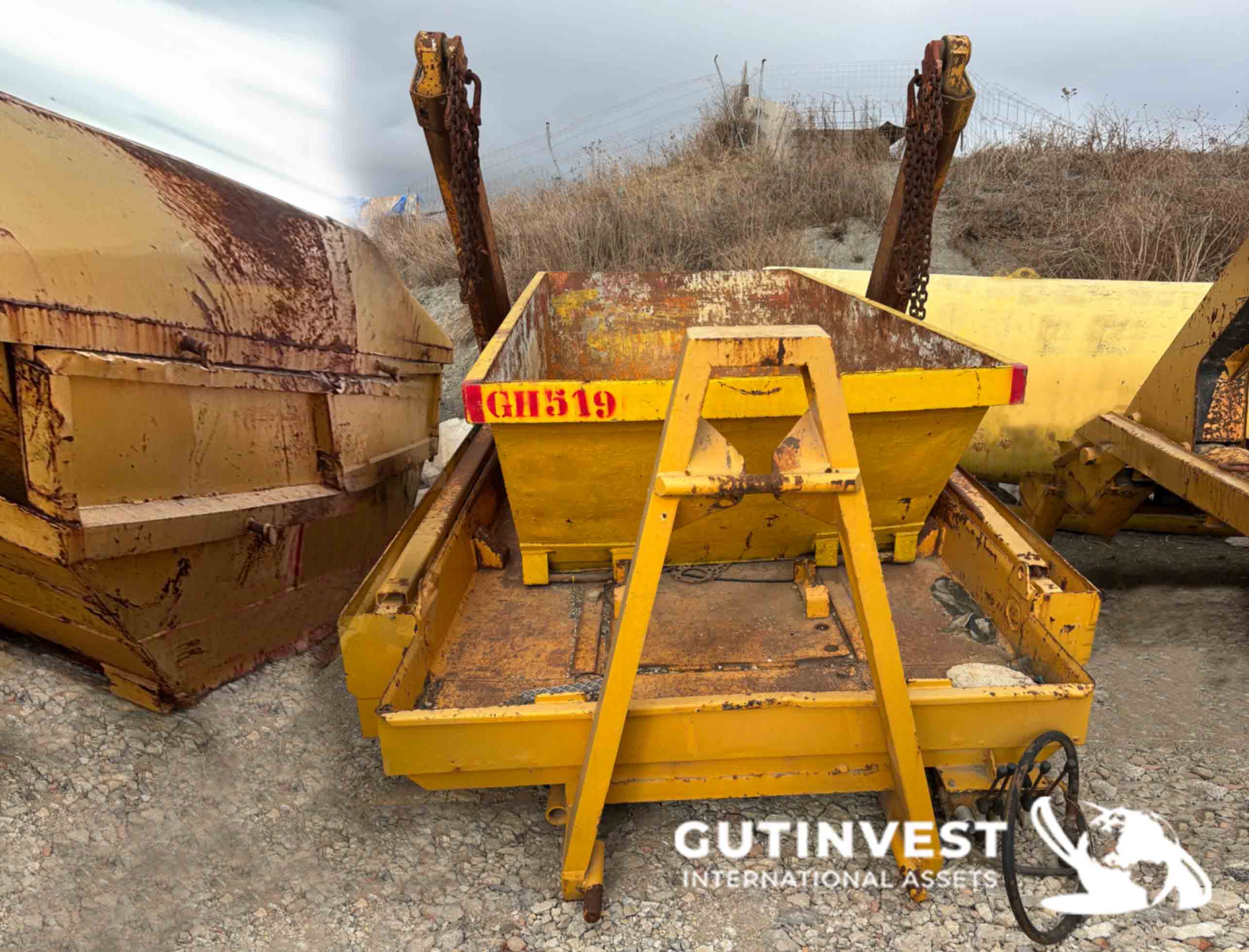 Portacontenedores para contenedores trapezoidales de 4,2m3