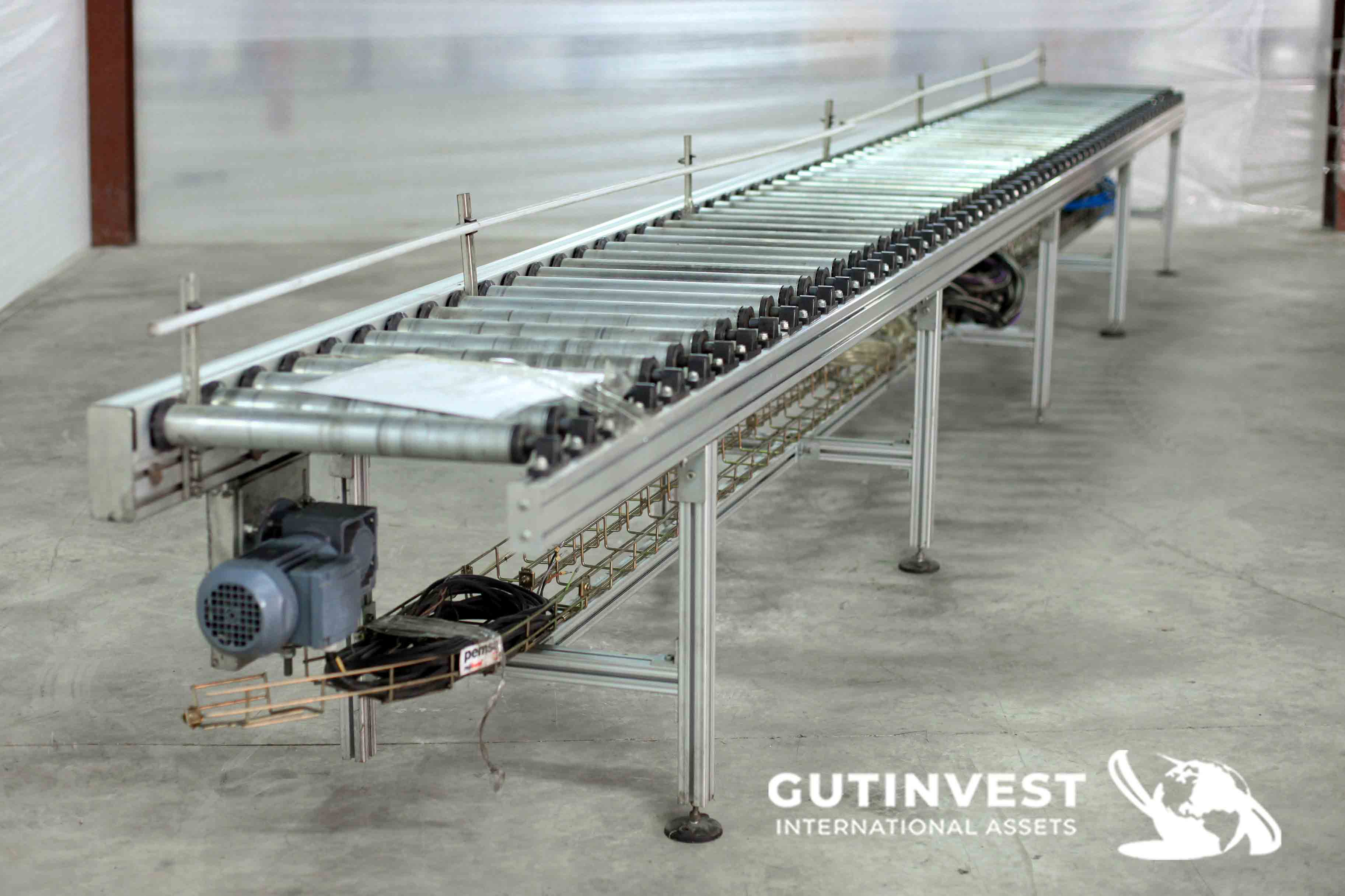(x2) Motorized roller table (7900 x 460 mm)