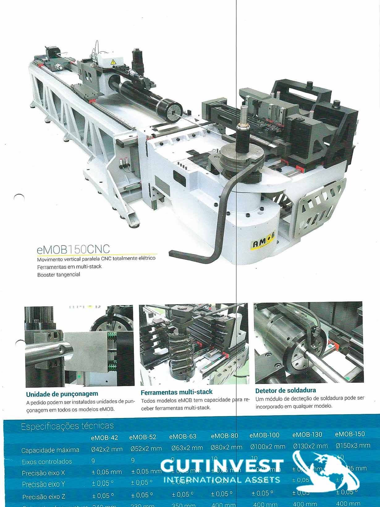 Curvadora de tubos hidráulica CNC 