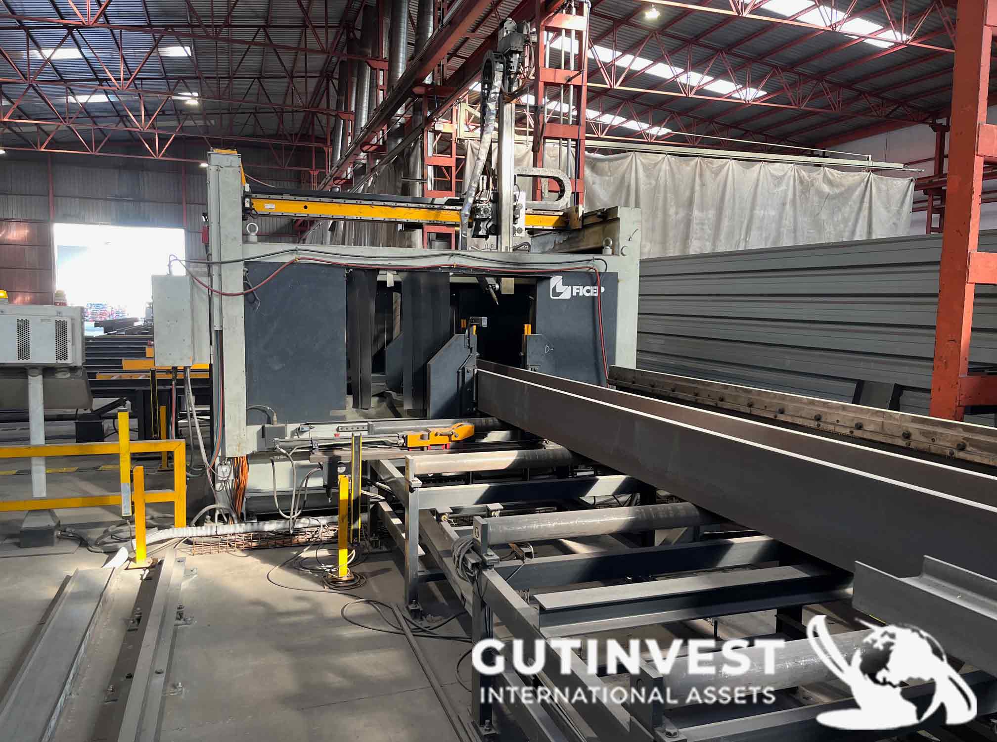 Línea de corte de vigas automática CNC