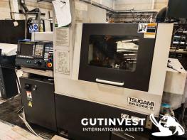 CNC lathe with bar feeder